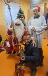 Odwiedziny Świętego Mikołaja w DPS w Łagiewnikach.