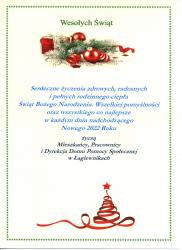 Życzenia świąteczne.