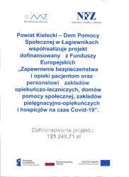 Plakat informujacy o Projekcie