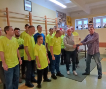 Podziękowanie dla Tomasza Porweta w DPS w Łagiewnikach.