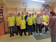 Podziękowanie dla Tomasza Porweta w DPS w Łagiewnikach.