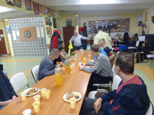 Podziękowanie dla Tomasza Porweta w DPS w Łagiewnikach.