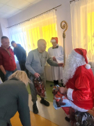 Odwiedziny Świętego Mikołaja w DPS w Łagiewnikach.