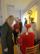 Odwiedziny Świętego Mikołaja w DPS w Łagiewnikach.