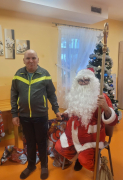 Odwiedziny Świętego Mikołaja w DPS w Łagiewnikach.