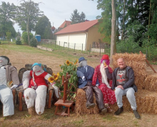 Udział mieszkańców Domu w zabawie w stylu country.