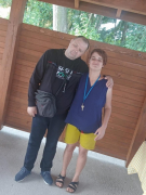 Udział mieszkańców Domu w zabawie w stylu country.