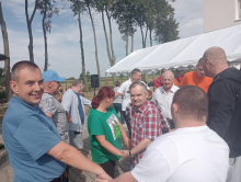 Udział mieszkańców Domu w zabawie w stylu country.