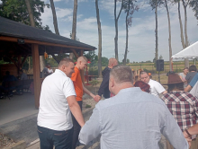 Udział mieszkańców Domu w zabawie w stylu country.