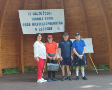 IX Wojewódzki Turniej Bocce Osób Niepełnosprawnych w Zgórsku.