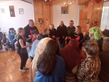 Zabawa karnawałowa w DPS w Kurozwękach.