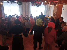 Zabawa karnawałowa w DPS w Kurozwękach.