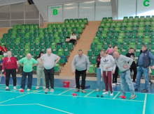 Mieszkańcy Domu podczas Turnieju Boccia w Pińczowie.