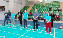 Mieszkańcy Domu podczas Turnieju Boccia w Pińczowie.