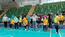 Mieszkańcy Domu podczas Turnieju Boccia w Pińczowie.