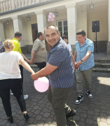 Mieszkańcy Domu na majówce w DPS w Słupi.