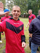Drużyna z naszgo Domu na Turnieju Piłki Nożnej w Gnojnie.