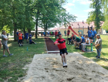 Nasi mieszkańcy na olimpiadzie lekkoatletycznej w DPS w Zgórsku.