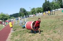 Nasi mieszkańcy na olimpiadzie lekkoatletycznej w DPS w Zgórsku.