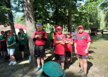 Nasi mieszkańcy na olimpiadzie lekkoatletycznej w DPS w Zgórsku.