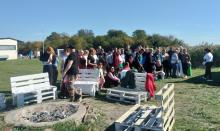 Mieszkańcy na spotkaniu integracyjnym w Pińczowie.